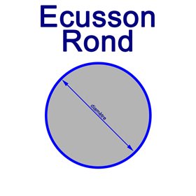 Ecusson brodé rond