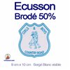 Ecusson brodé blason découpe laser