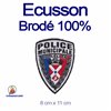 Ecusson brodé blason police municipale