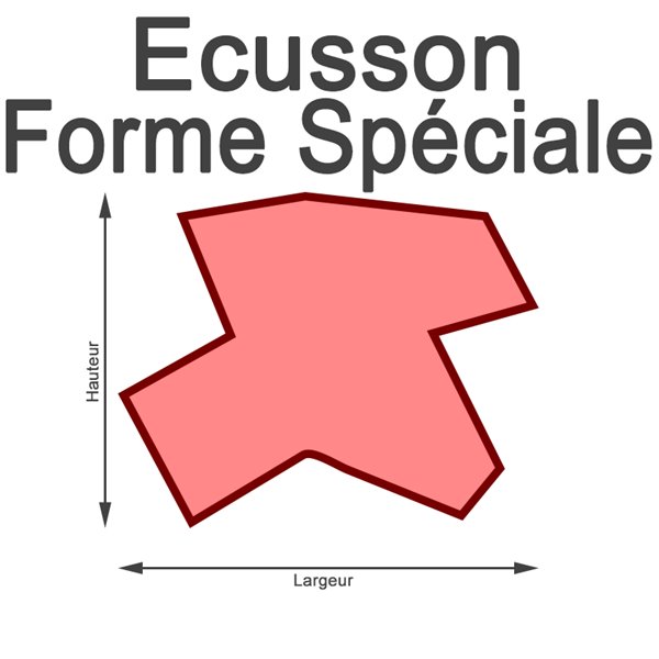 Ecusson brodé découpe laser
