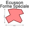 Ecusson brodé découpe laser