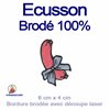 Ecusson brodé découpe spéciale