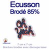 Ecusson brodé forme spéciale à coudre