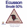 Ecusson brodé triangle à coudre