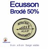Ecusson ovale brodé à 50%