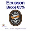 Ecusson  ovale brodé à 85%