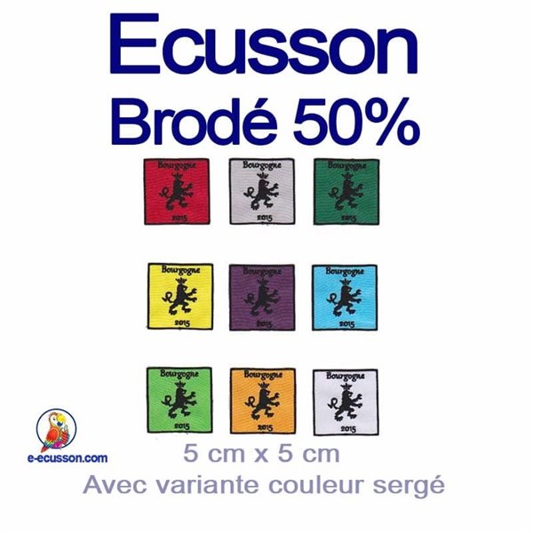 Ecusson couleurs variées